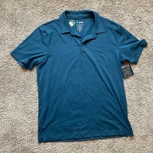 Teal quick dry polo- medium
